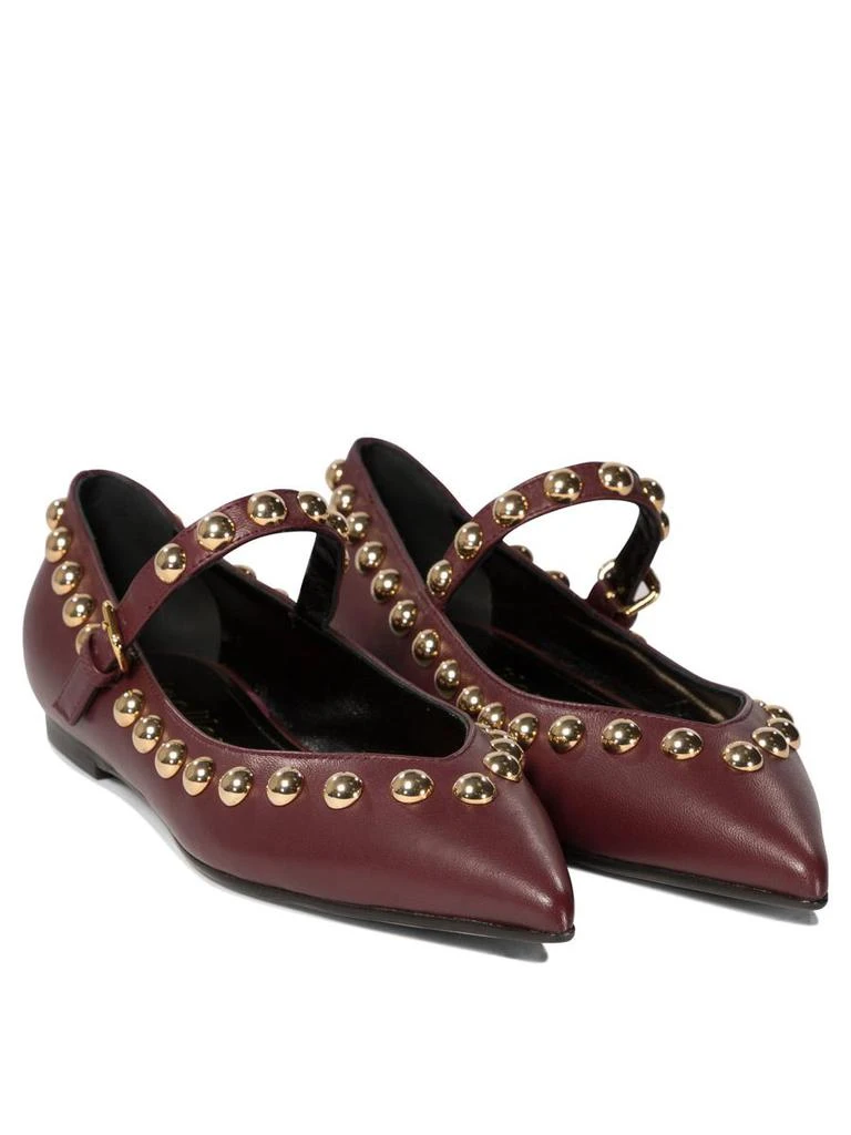 Ninalilou Ninalilou "Elisa" Ballet Flats With Studs And Strap 2