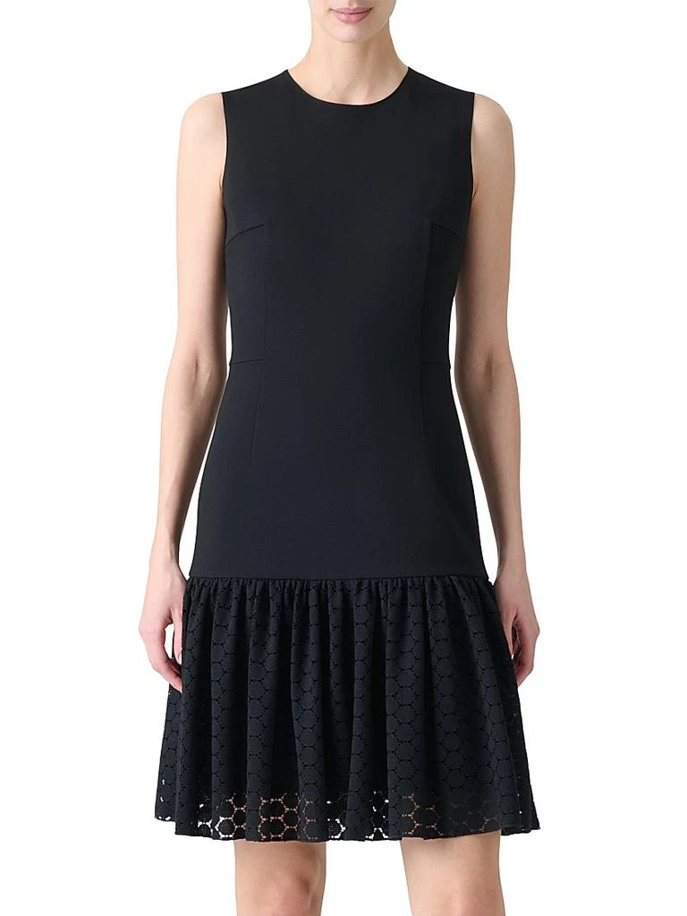 Akris Dot Lace Flare Dress 2