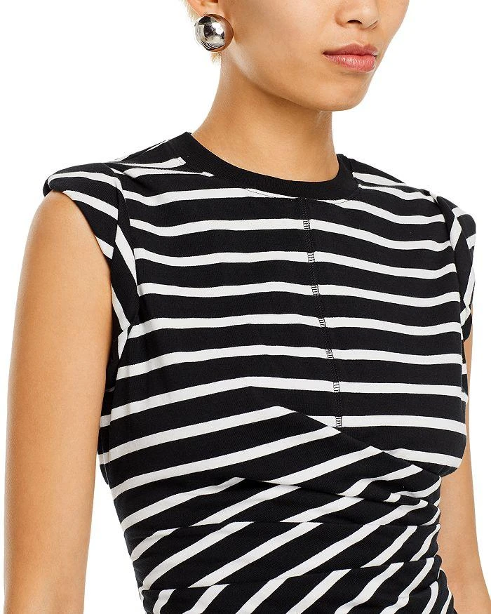 3.1 Phillip Lim Cotton Striped Rolled Sleeve Top 4