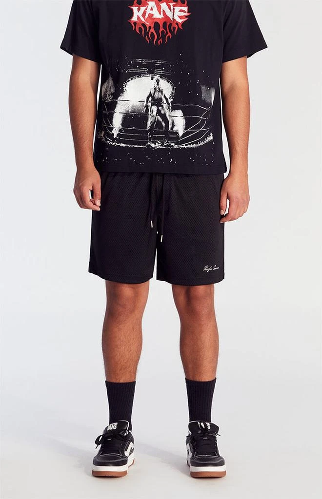 PacSun Black Mesh Basketball Shorts 2