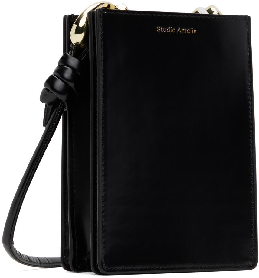 Studio Amelia Black Taralli Crossbody Shoulder Bag