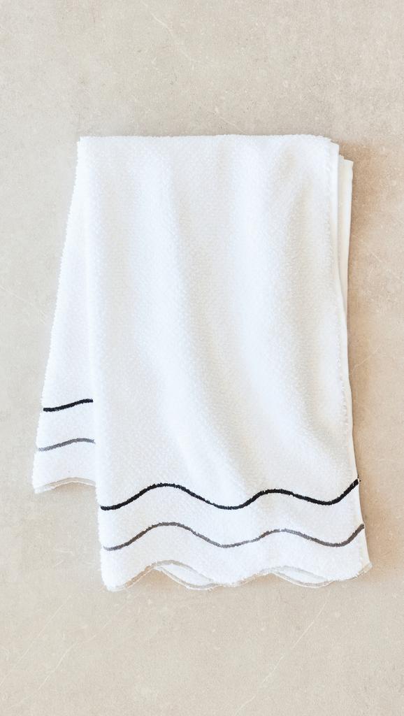 Kassatex Shopbop x Scalloped Hand Towel Set of 2