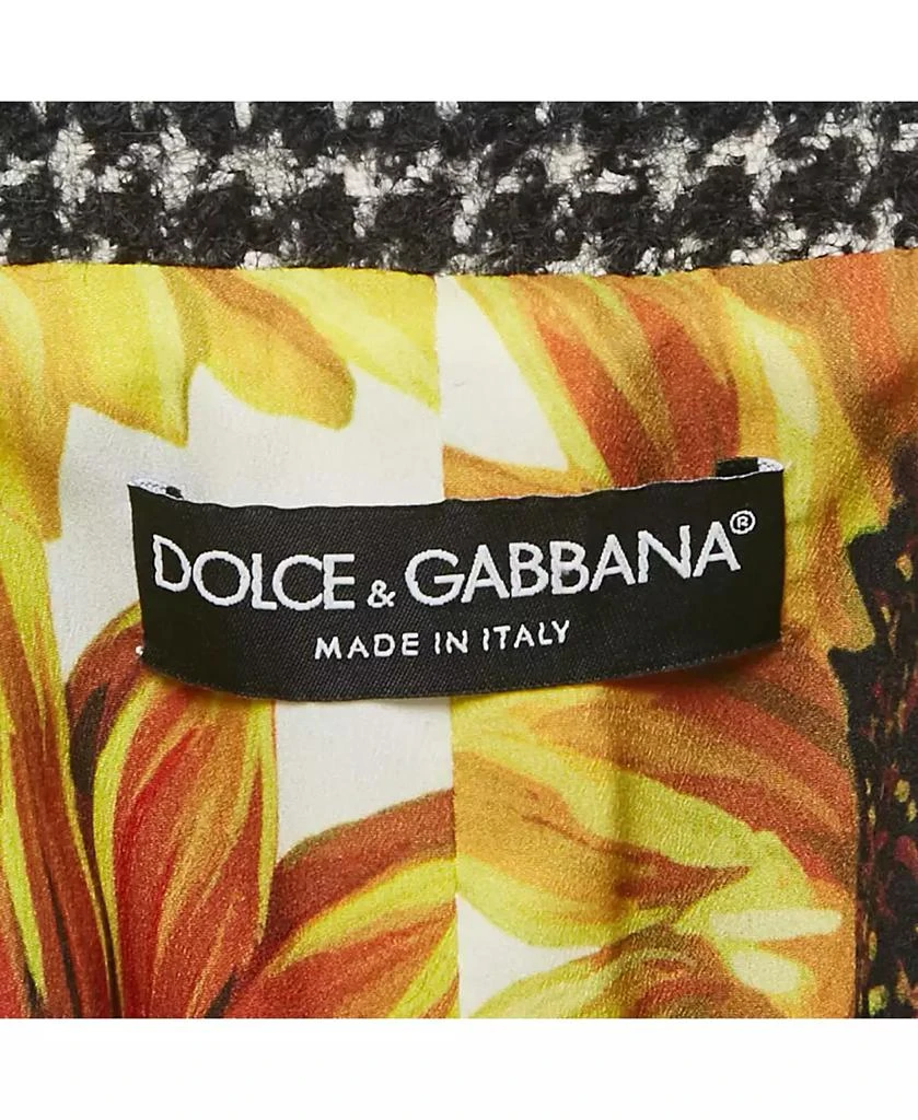 Pre-Owned Dolce 
Gabbana Women
s Black/white Tweed Bejeweled Blazer 5