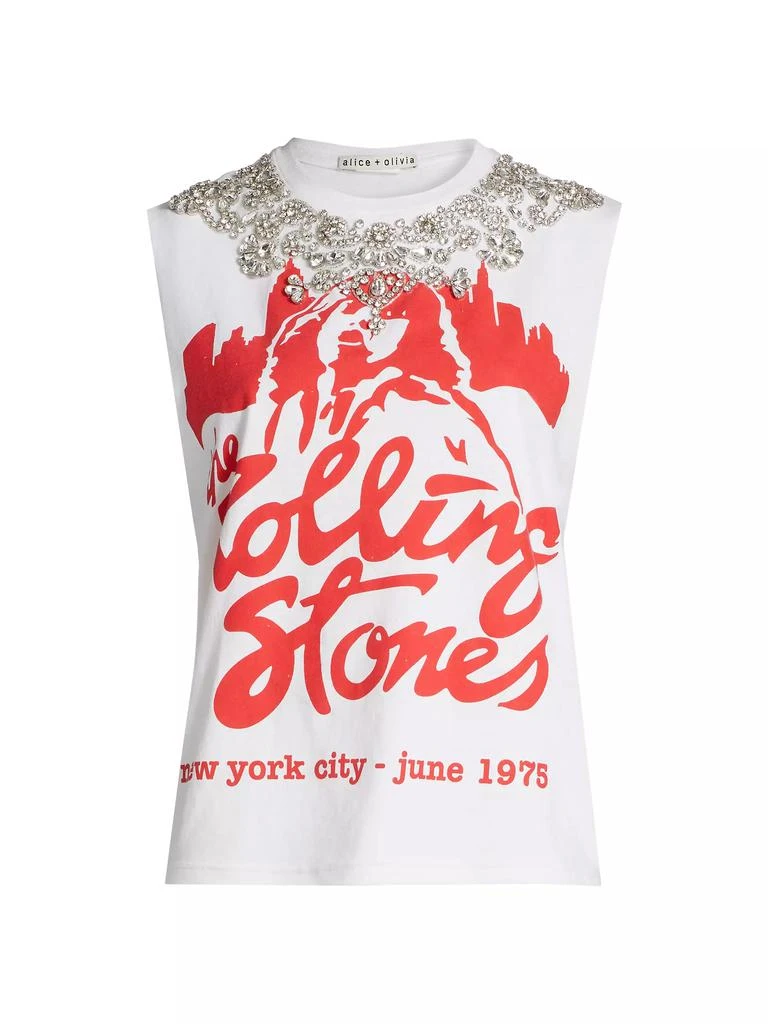 Alice + Olivia Micah Embellished Muscle Tank 1