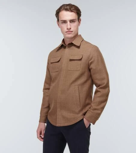 Thom Sweeney Linen, wool, and silk overshirt 3
