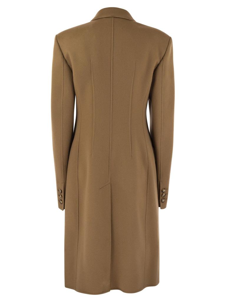 Sportmax Sportmax Double-Breasted Long-Sleeved Coat Brown