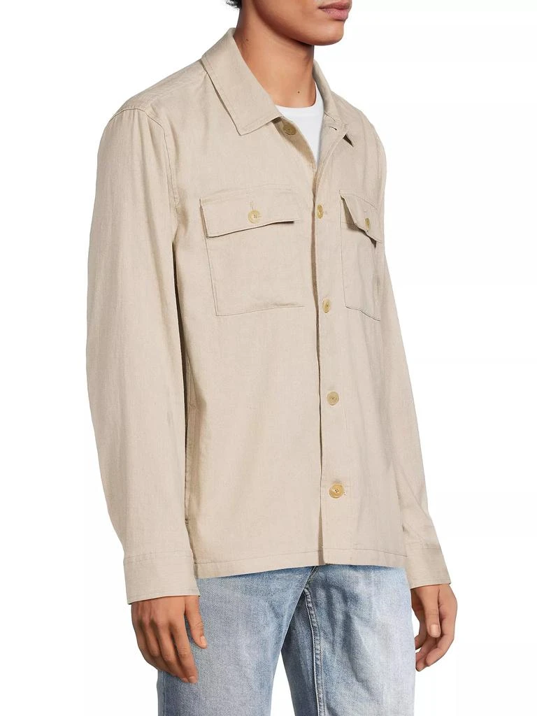Faherty Brand Movement Flex Linen &amp; Cotton-Blend Shirt Jacket 4
