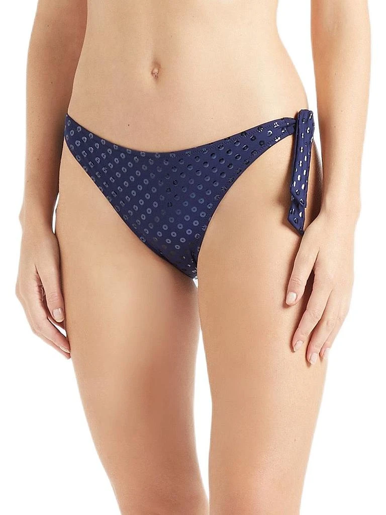 Vilebrequin Flamme Relief Glitter Stretch Jersey Side-Tie Bikini Bottom 4