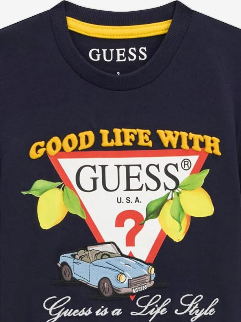 GUESS Guess Boys Good Life T-Shirt in Navy 3