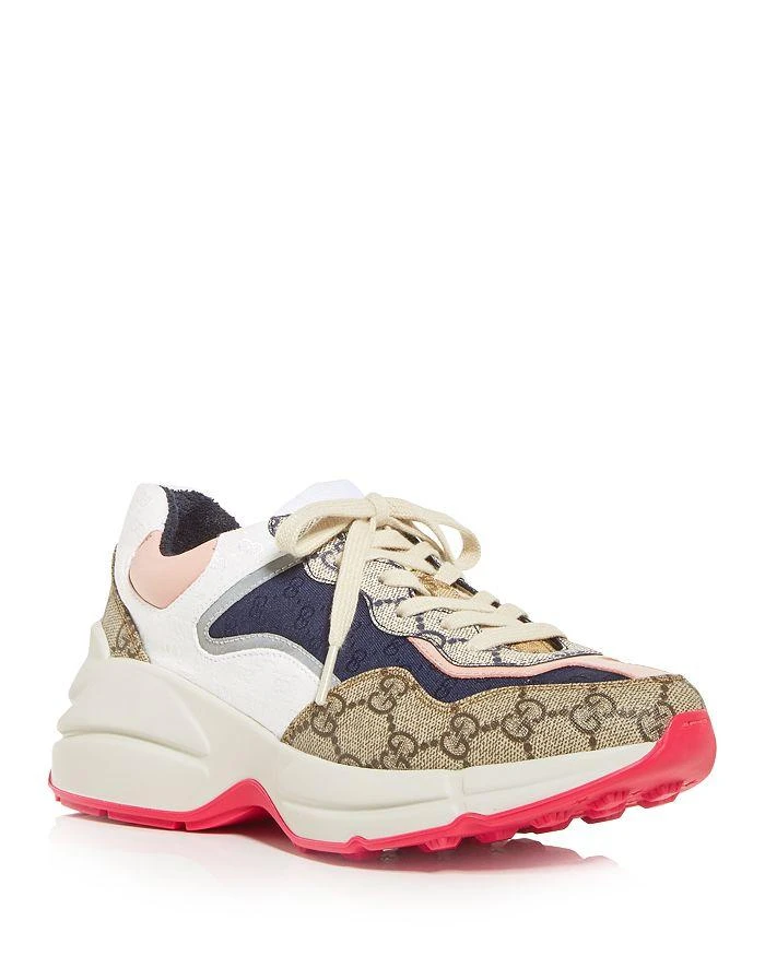 Gucci Women's GG Rhyton Low Top Sneakers 1