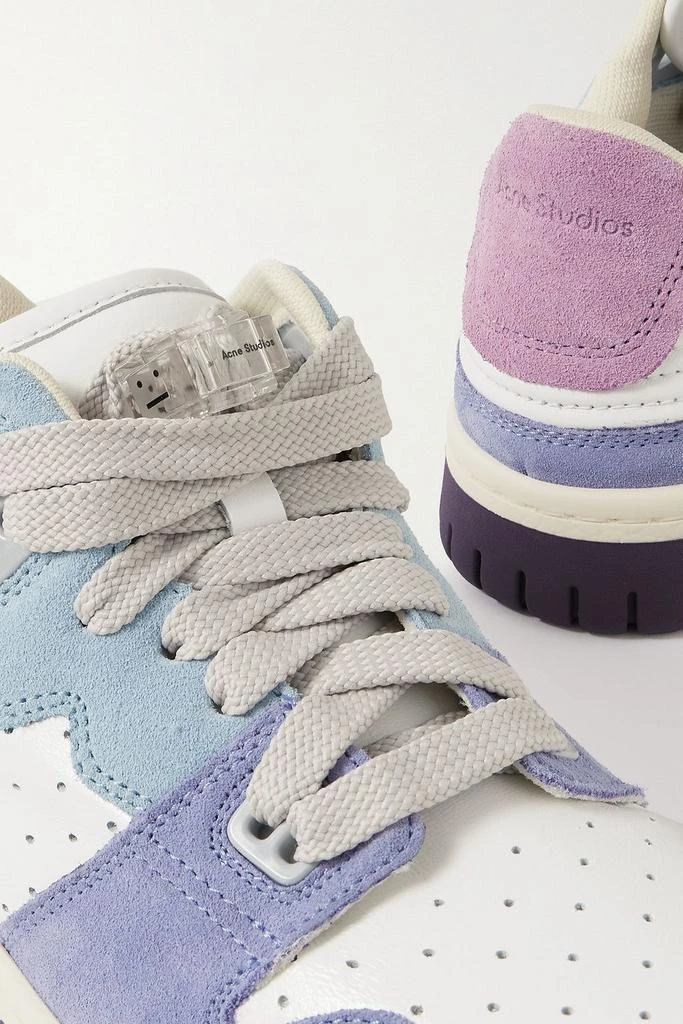 Acne Studios Leather and suede sneakers 4