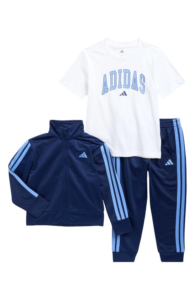 Adidas Graphic T-Shirt, Tricot Track Jacket 
Joggers Set
