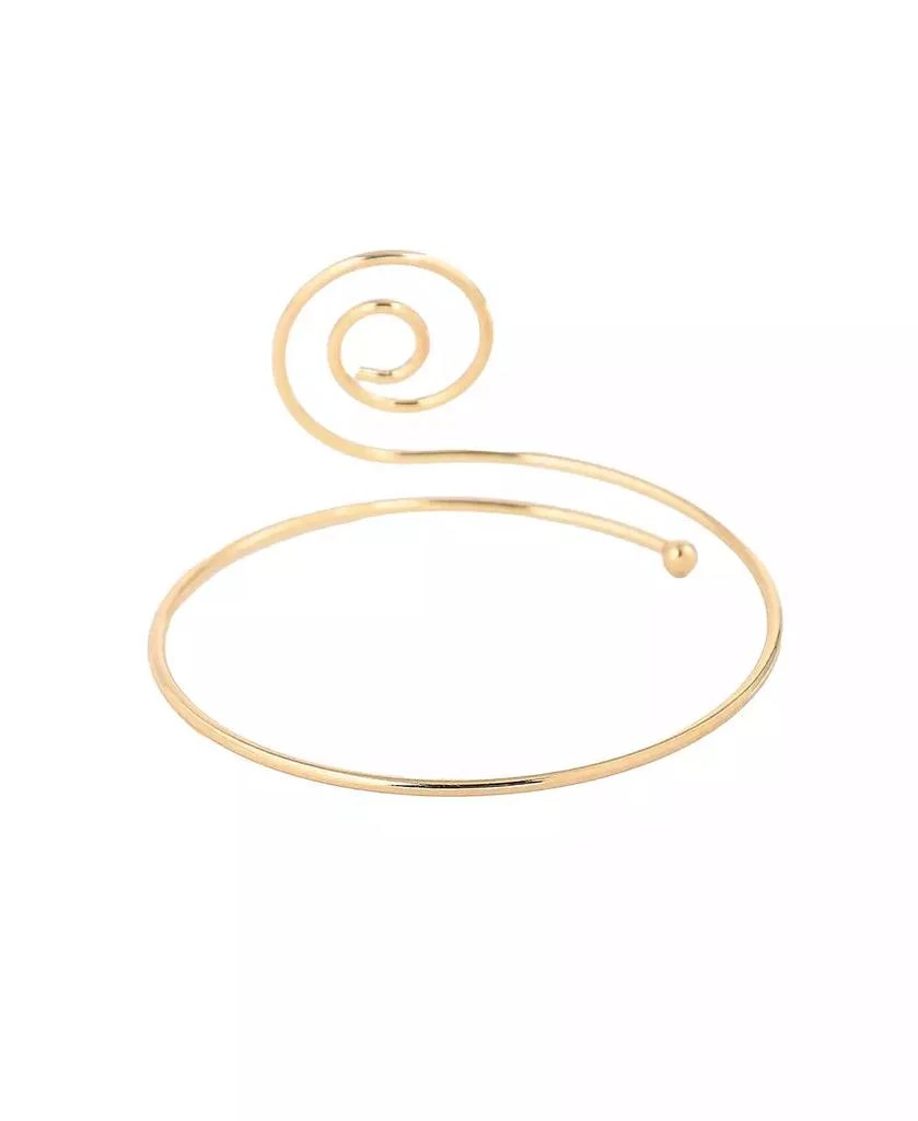 SOHI Gold-Plated Swirl Armlet