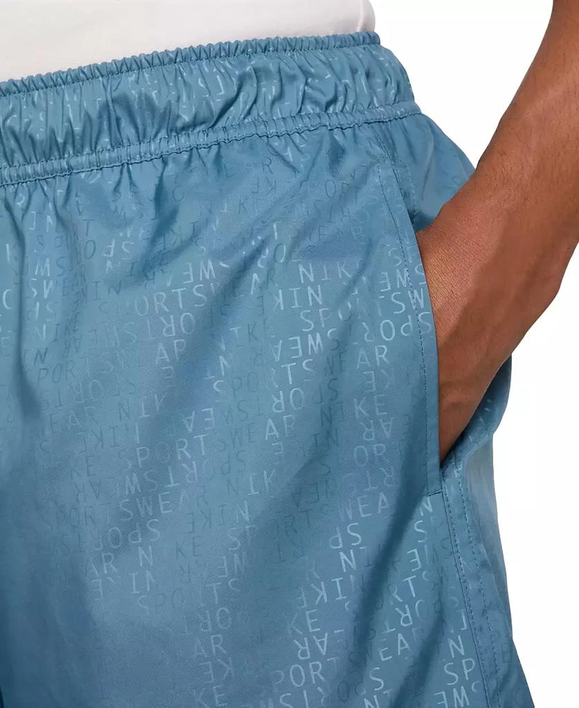 NIKE Club Men's Woven Flow Logo Print Drawstring Shorts 3