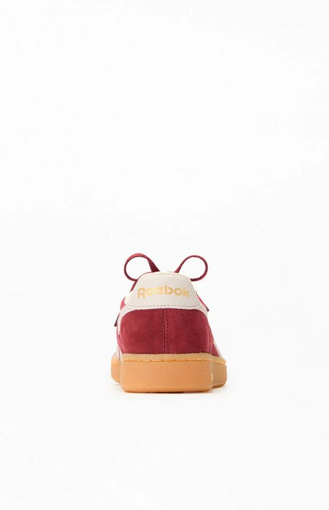 Reebok Burgundy Club C Grounds UK Sneakers 3