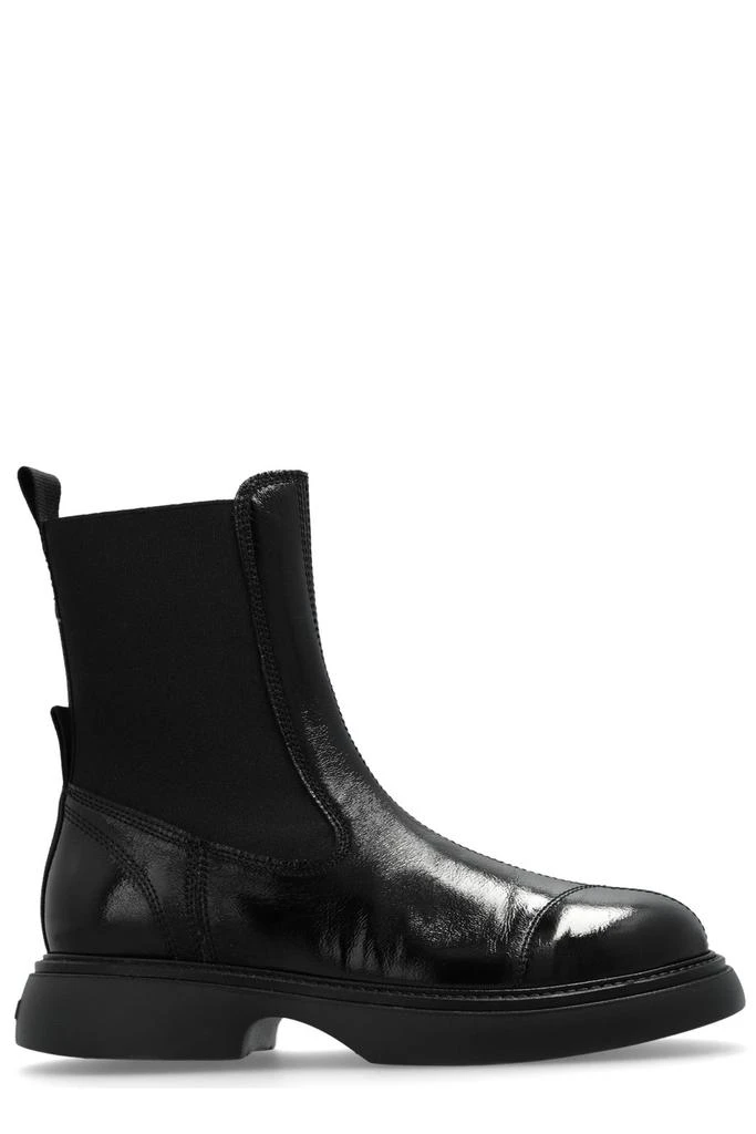 Ganni Ganni Round-Toe Slip-On Chealsea Boots 1