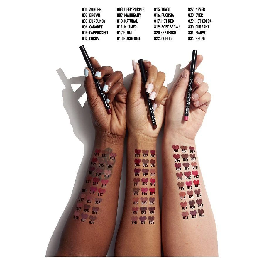 NYX Professional Makeup Slim Lip Pencil Creamy Long-Lasting Lip Liner 3