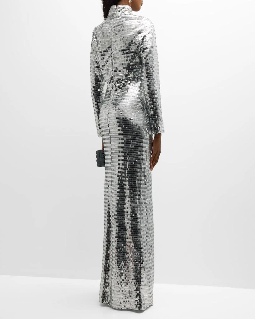 Simon Miller Sequin Sculpty High-Collar Maxi Dress 5