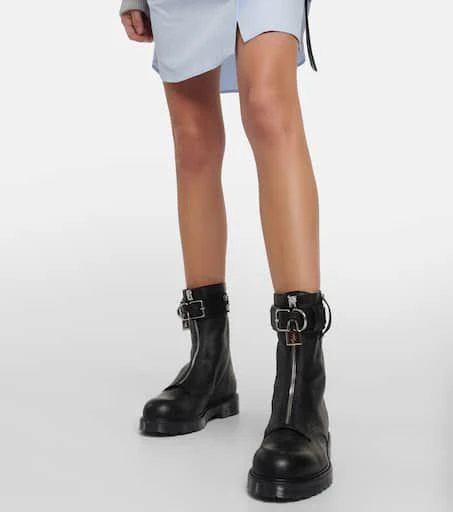 JW Anderson Lock leather ankle boots 4