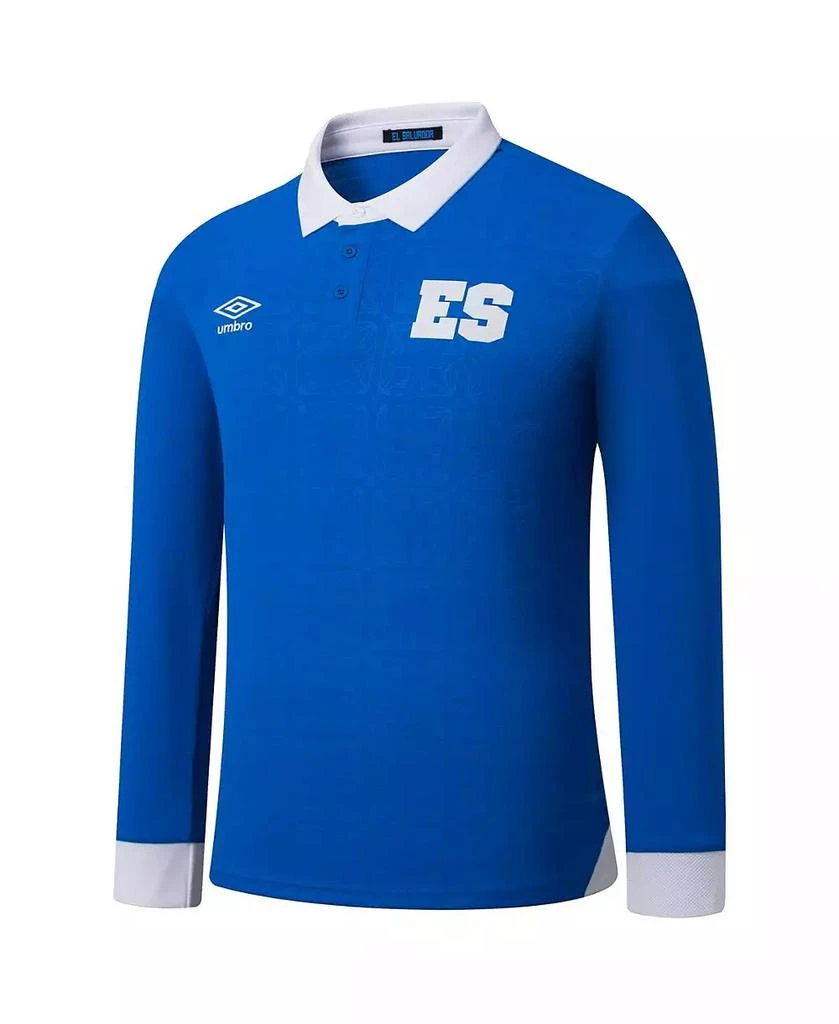 Umbro Men's Blue El Salvador National Team 2025 Home Replica Long Sleeve Jersey 2