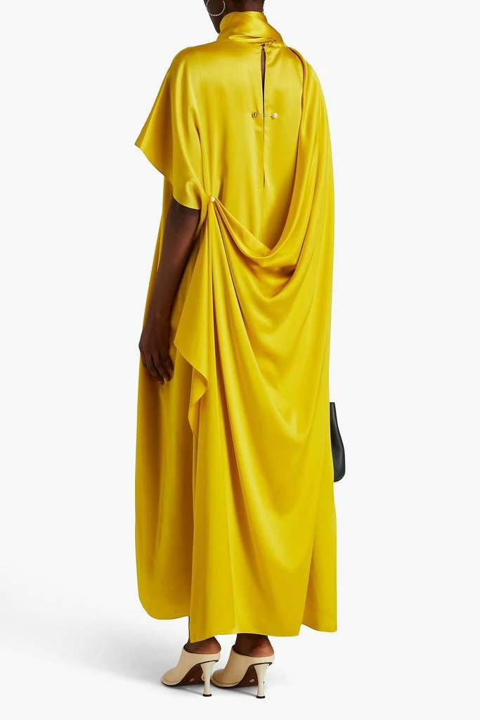 ROKSANDA Draped silk-satin maxi dress 3