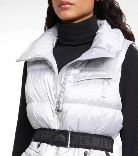 Jet Set Clara Glam belted puffer vest 4