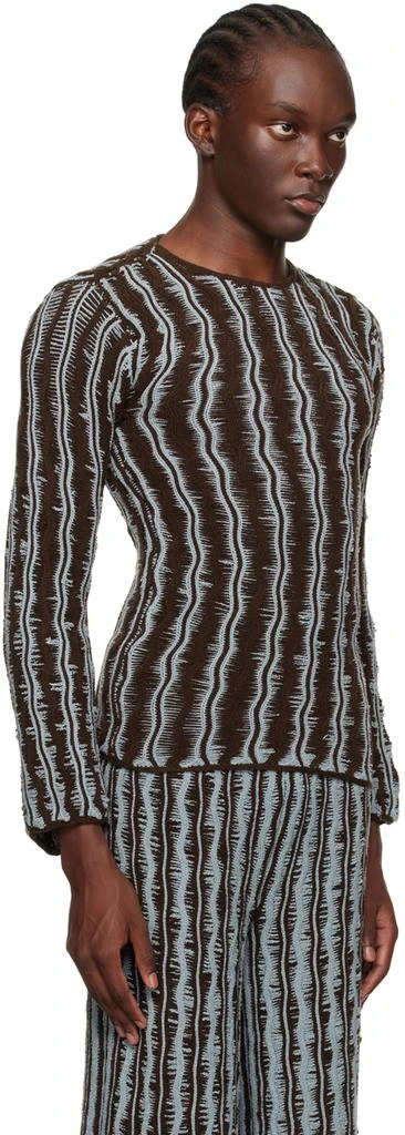 Isa Boulder Brown & Blue Cactus Sweater 2