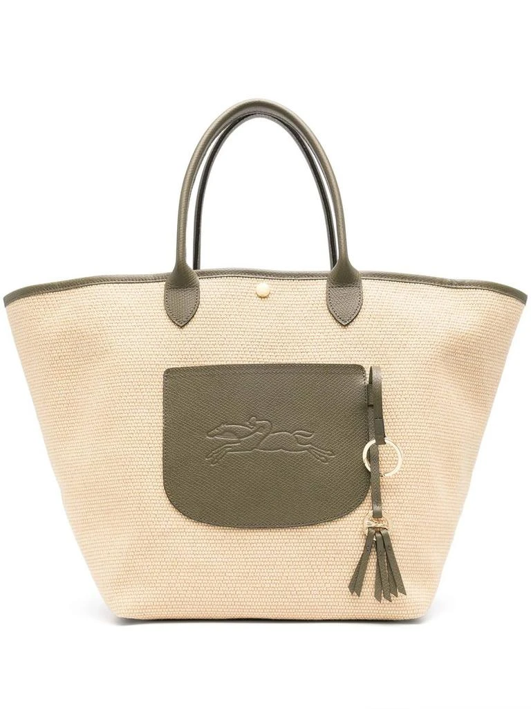 Longchamp Longchamp L Le Pliage Raffia Tote Bag 1