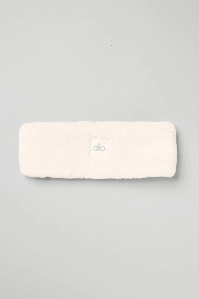 Alo Faux Fur Ear Warmers - Ivory 2