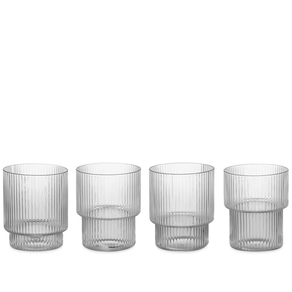 Ferm Living ferm LIVING Ripple Glass - Set of 4