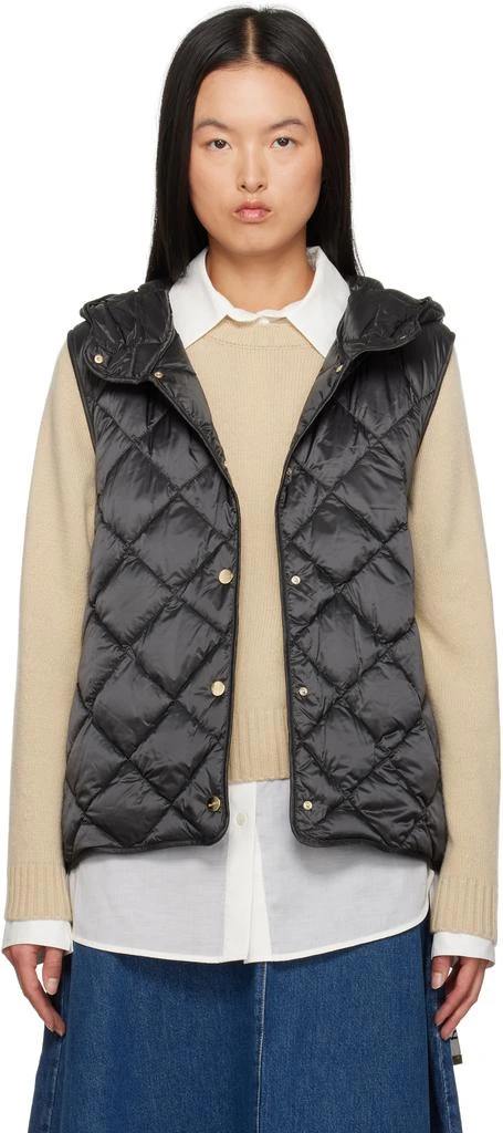 Max Mara Black Trefa Down Vest 1