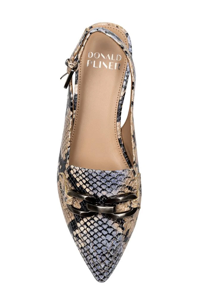 Donald Pliner Snakeskin Print Slingback Loafer Mule 4