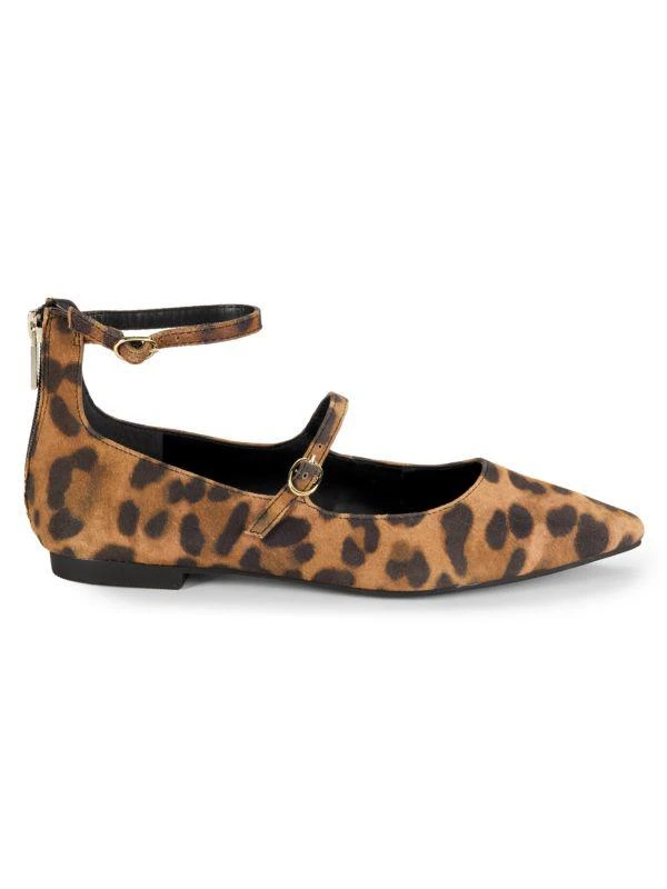 Kenneth Cole Nolita Leopard Print Leather Flats 1