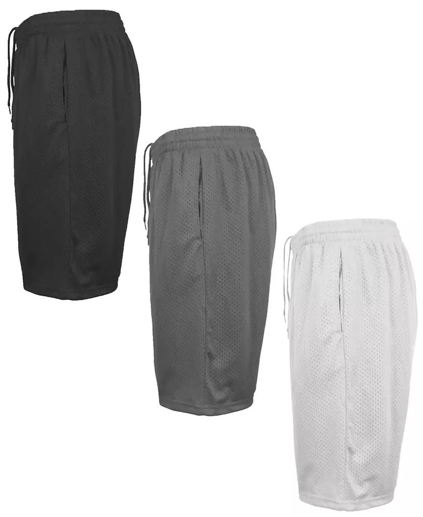 Galaxy By Harvic Men's 3-Pack Jump Start Lightweight Breathable Moisture Wicking Mesh Shorts 2