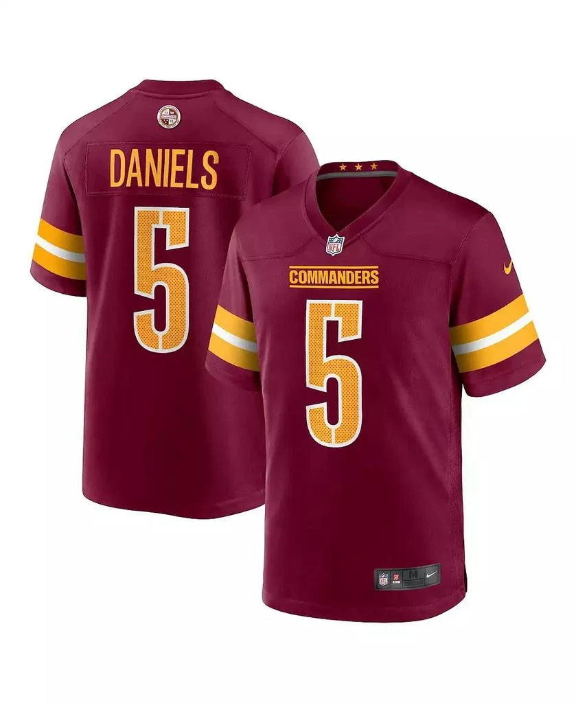 NIKE Men's Jayden Daniels Washington Commanders 2024 NFL Draft First Round Pick Player Game Jersey 1