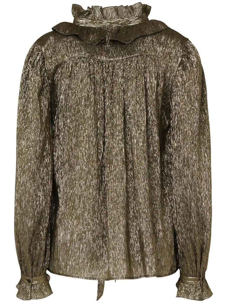 Chloé Lurex Georgette Shirt W/bow 3