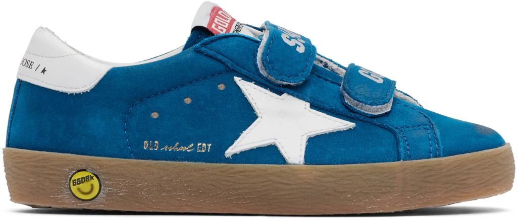 Golden Goose Kids Blue & White Old School Sneakers 1