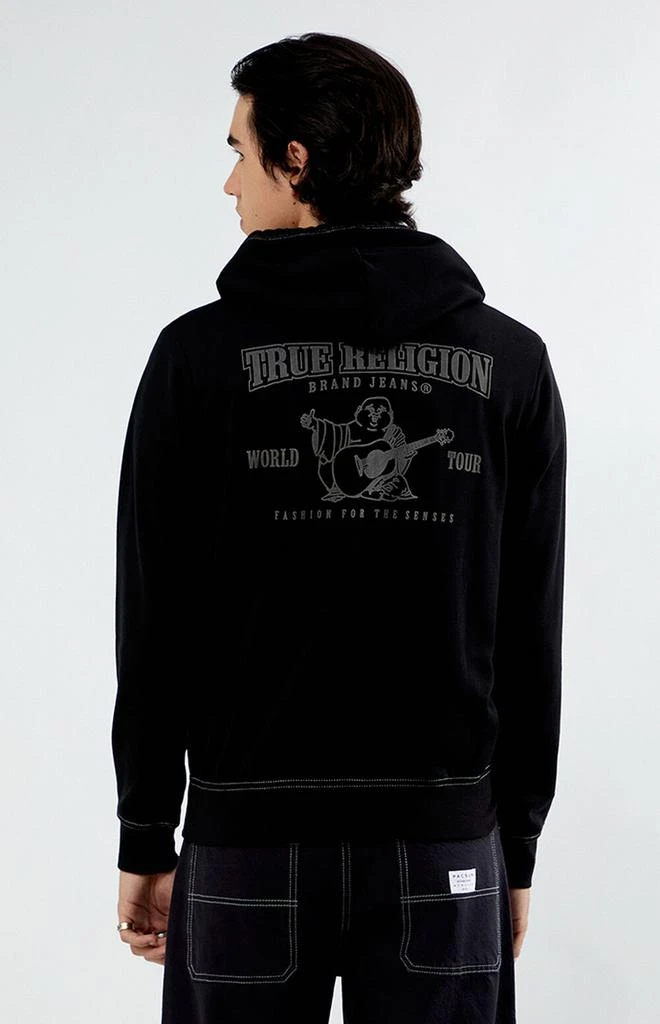 True Religion Big T Logo Full Zip Hoodie 2