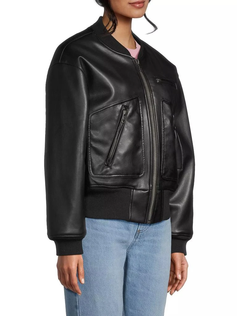 Apparis Chaz Faux Leather Bomber Jacket 4