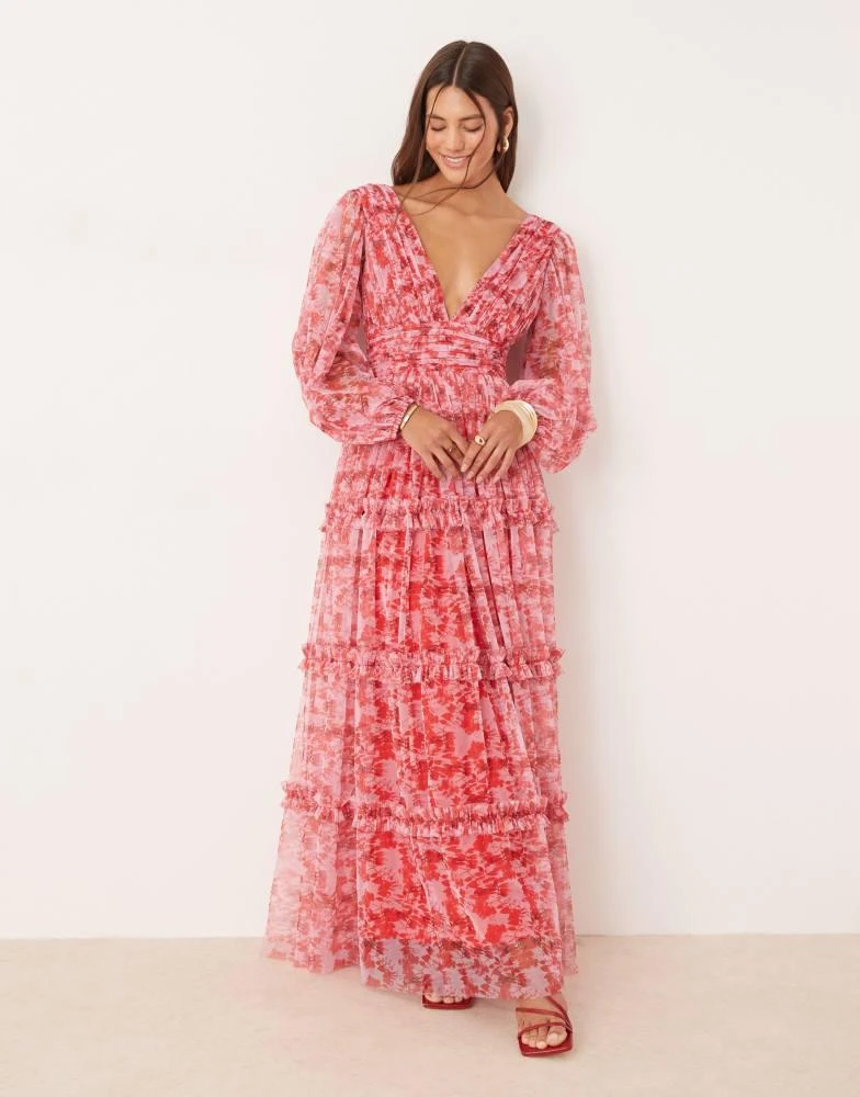 black and white long maxi dress Black And White Printed Maxi Dress