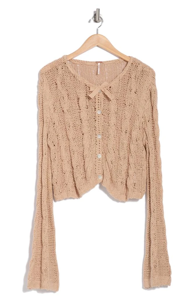 Free People Robyn Cotton Blend Crop Cardigan 4