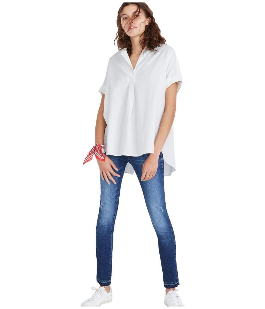 Madewell Courier Button-Back Shirt in Pure White 2