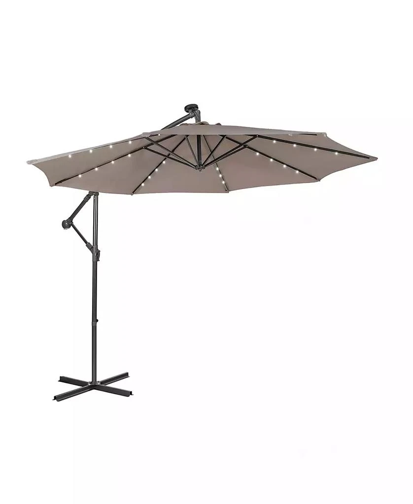 GOUUN 10 Feet Patio Cantilever Umbrella with Tilting System