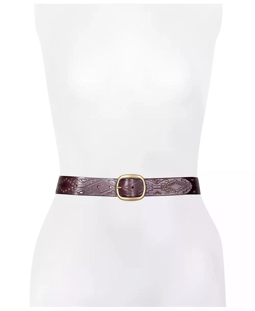 Frye Women
s Southwestern Embossing Belt 4