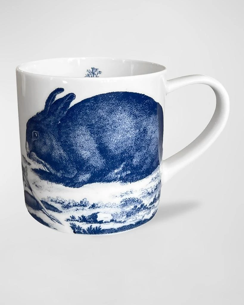 Caskata Bunnies Blue Mugs, Set of 4 1