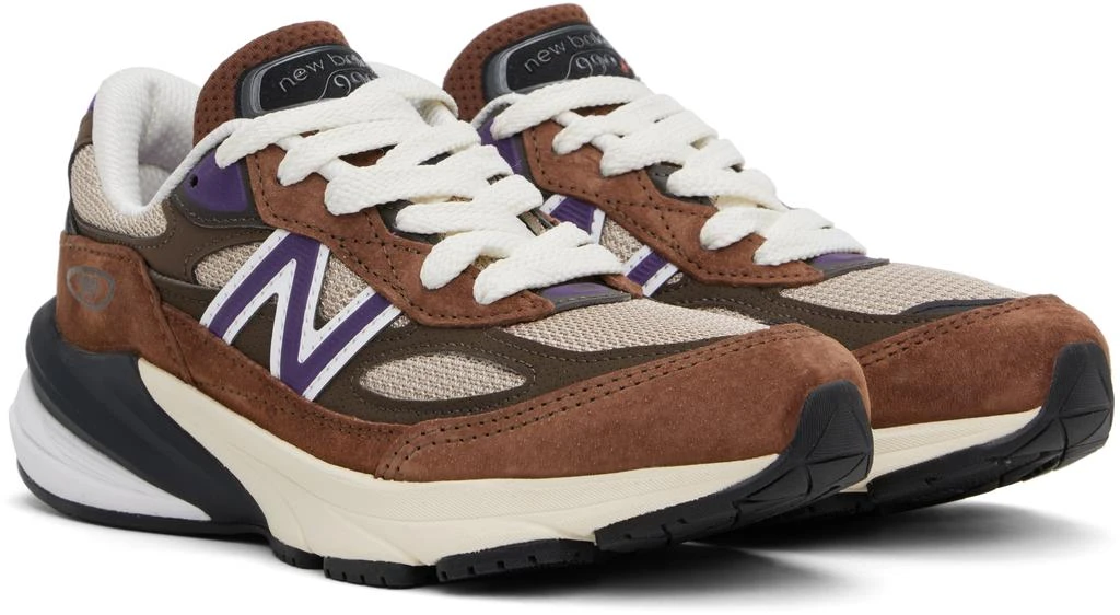 New Balance Brown & Beige Made in USA 990v6 Sneakers 4