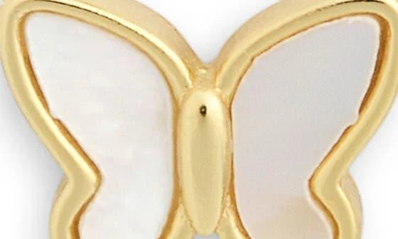 Argento Vivo Set of 2 Mother-of-Pearl Butterfly & Ball Stud Earrings 3