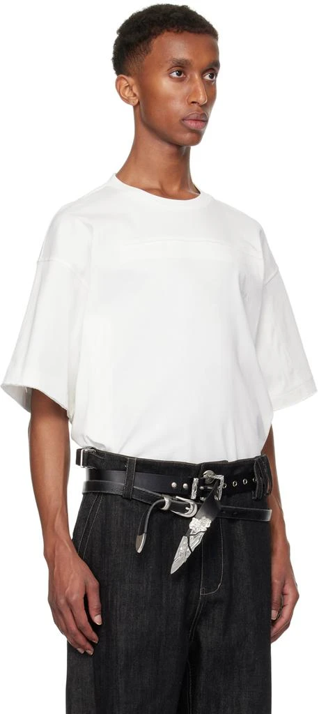 NULLUS White Envelope Slit T-shirt 2