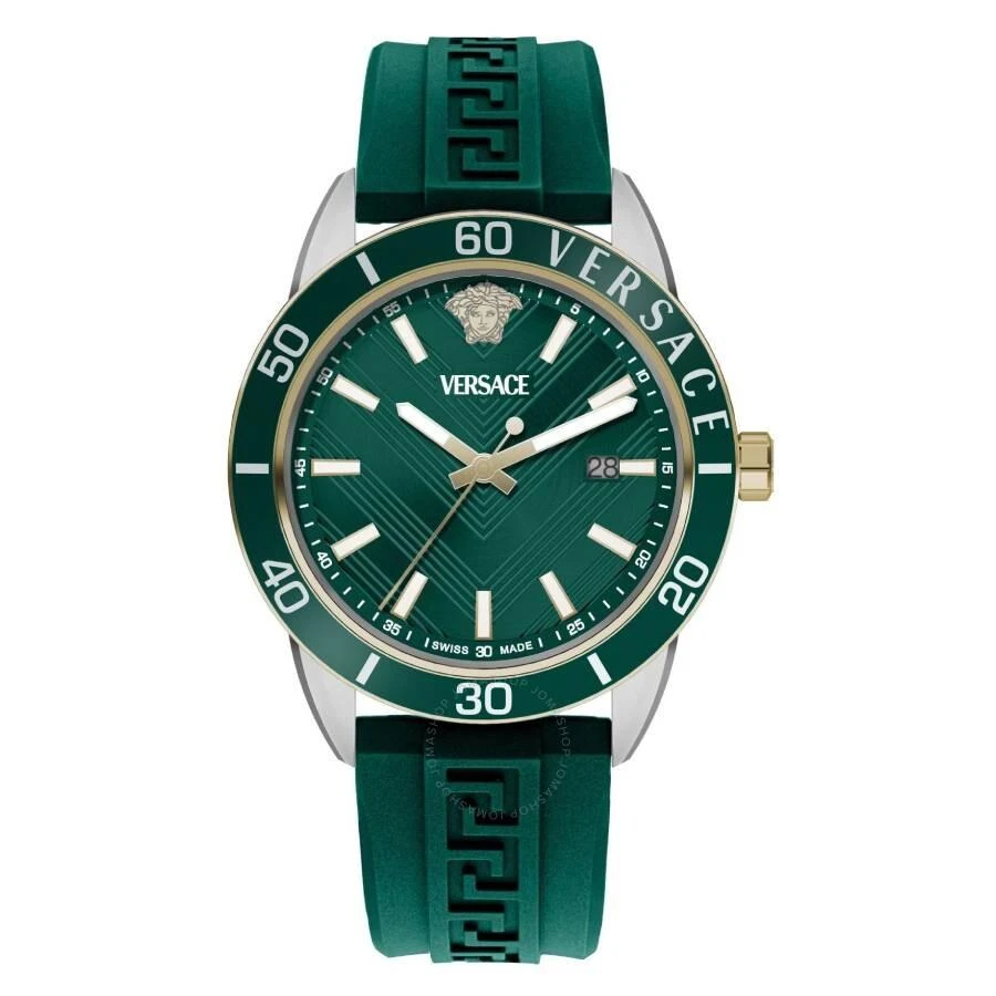 Versace Greca Urban Quartz Green Dial Men's Watch VEYCA0124 1