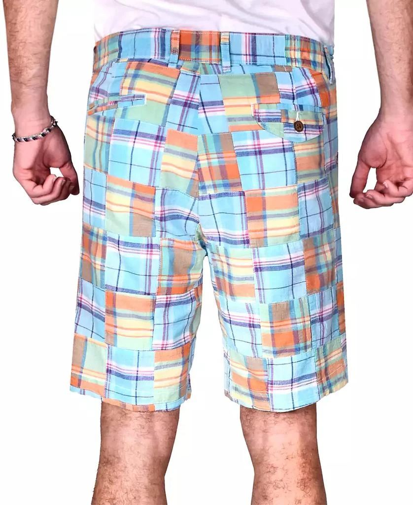 Vintage 1946 Men's Acid Wash Patch Madras Shorts 2